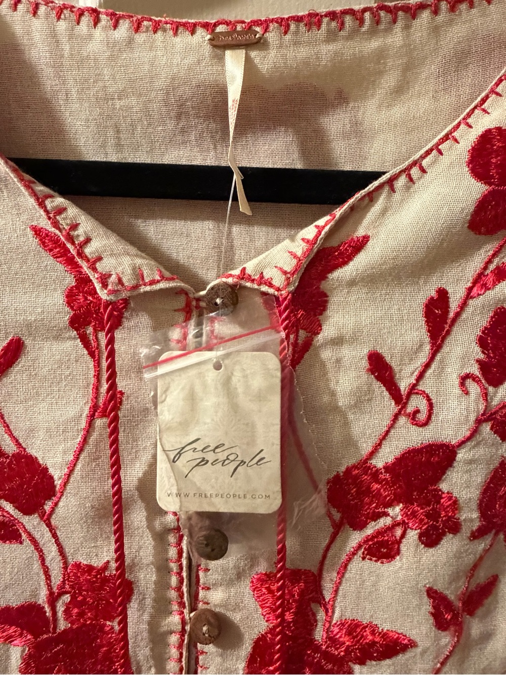 Free People Rosa Linda Embroidered Mini Dress Sz S NWT - Picture 3 of 5